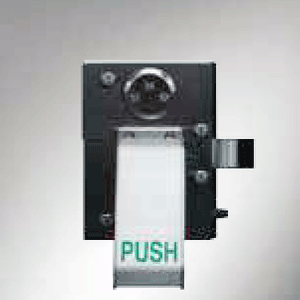 Single point latching, push pad exit