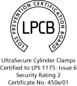 LPCB Logo - Certificate 450e/01 - Cylinder Clamps - Level 2