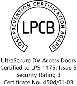 LPCB Logo - Certificate 450d/01-03 - Access Doors - Level 3