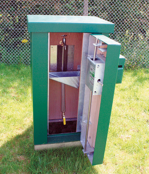 Water Sampling Cabinet/Kiosk with Plywood Lining